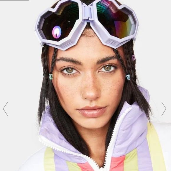 esqape Accessories - ESQAPE Lilac Heart Goggles